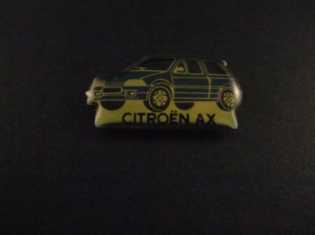 Citroën AX kleine personenwagen blauw